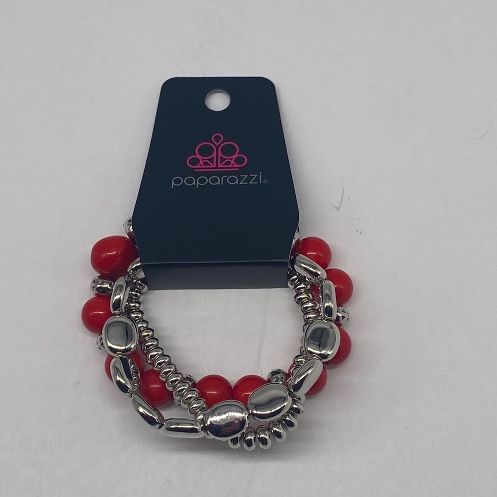 Paparazzi Jewelry Prismatic Pop Red Bracelet Item‎ 105